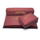 Meditatie Set 6 Maanfasen Biologisch Katoen Mauve 65x65x5 cm