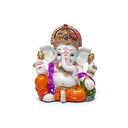 Ganesha Beeldje Met Attributen En Muis Kunsthars 8x7cm