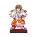 Ganesha Beeldje Op Lotustroon Met Muis 19x11cm