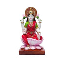 Beeldje Lakshmi Hindoeïstische Godin Met Lotussen Kunsthars 18x10cm