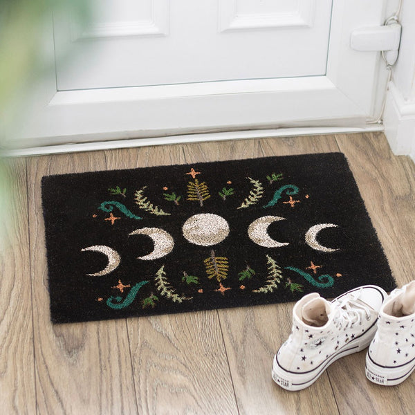 Black Dark Forest Deurmat Moon Phase