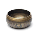 Klankschaal Met Tara Boeddha Relief En Om Mani Padme Hum Mantra Mix Van Metalen ±13 cm