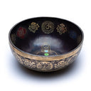 Klankschaal 7 Chakra's Gekleurd Gegraveerd ±38 cm 5200-5800 g