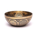 Klankschaal Ganesha Lasergegraveerd Bronslegering ±1400-1600 g ±22-24 cm