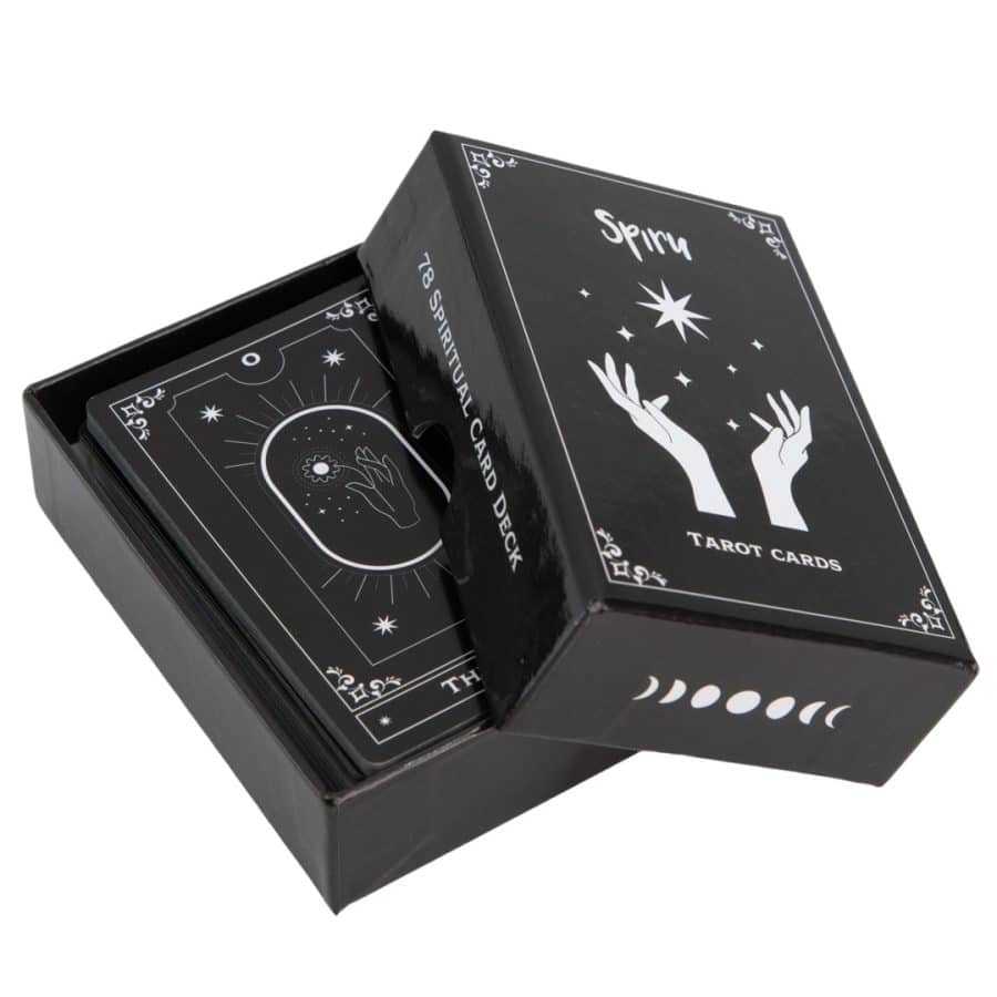 Spiru Tarotkaart Deck – 78 Tarotkaarten inclusief Doosje - Zwart