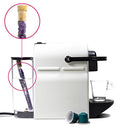 Edelsteenwaterstaaf Mini Espresso Met Bergkristal En Amethist 16 cm