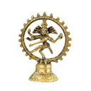 Shiva Nataraj Messing Beeld Met Vlammenkrans 13 cm