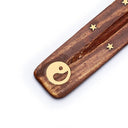 Wierookplankje Yin Yang Hout Met Ingelegd Metalen Symbool