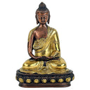 Boeddha Beeld Amithaba Japans Messing Tweekleurig 20 cm