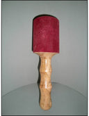 Aanslagstok leer rood 5,5 cm - 18 cm (nr7)