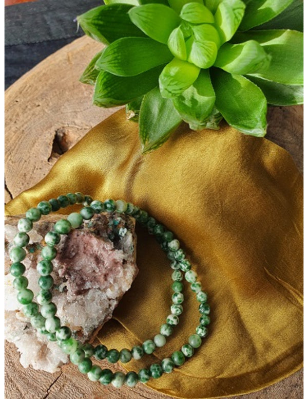 Edelsteen Armband Boom Agaat - elastisch