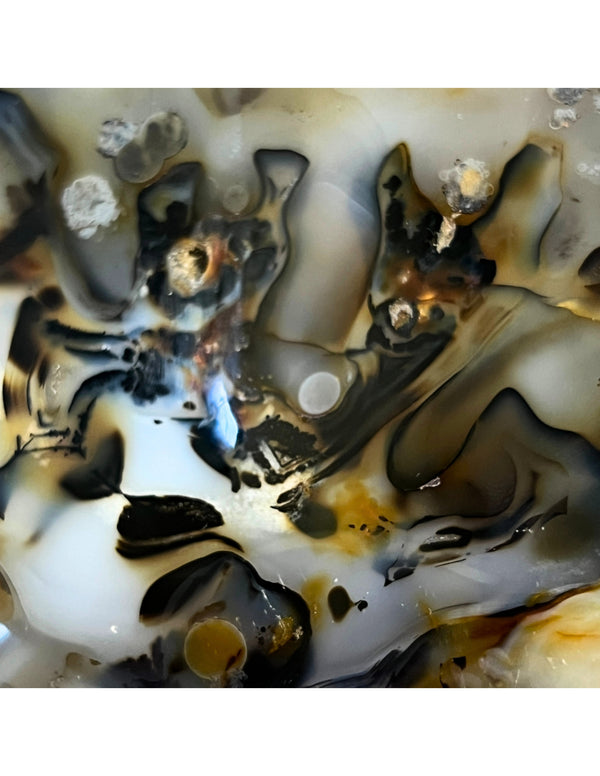 Agaat Dendriet Sculptuur Madagaskar Decoratie Slaapkamer Energie