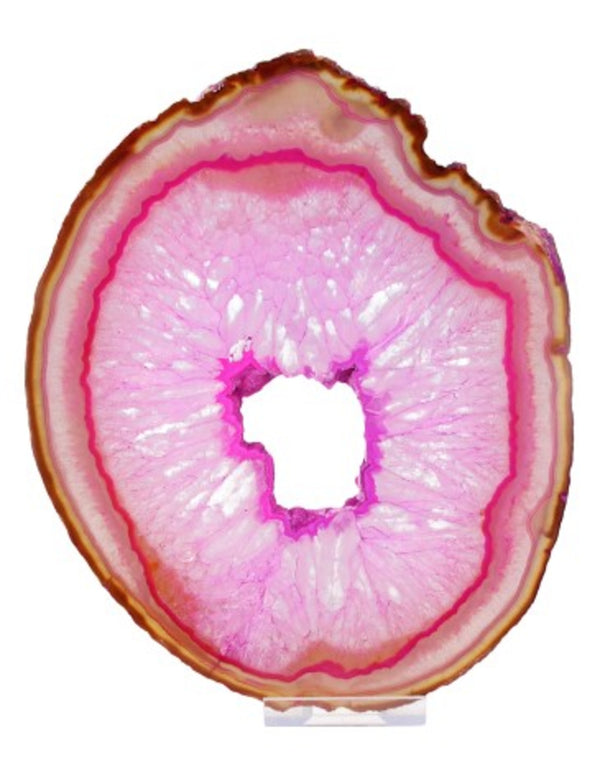 Agaatschijf nr.10 roze (gekleurd)