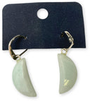 Amazoniet Maan oorbellen - fashion jewelry