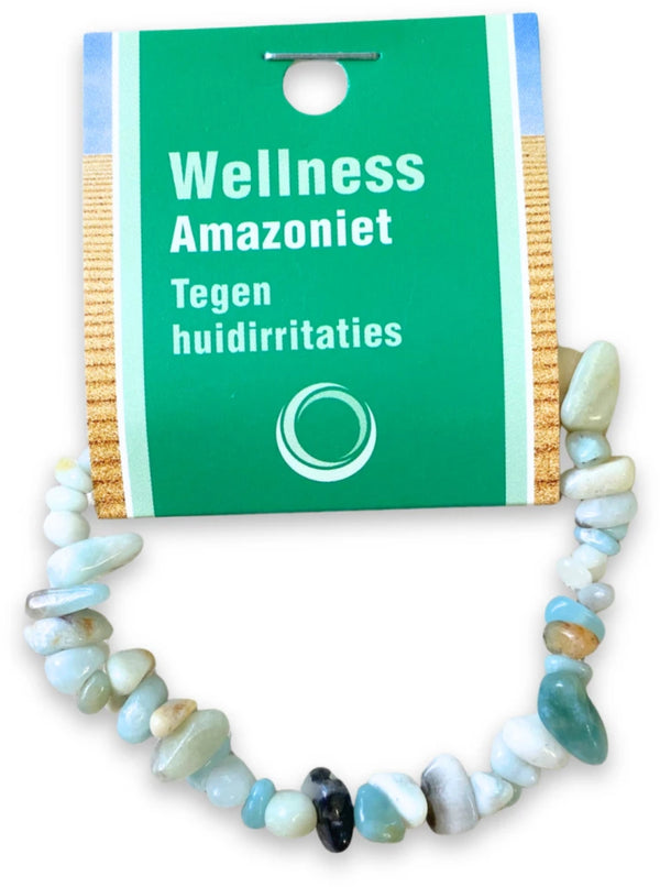 Amazoniet splitarmband + kaart