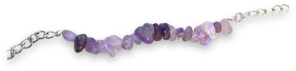 Edelsteen Splitarmband Amethist Bar