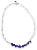 Amethist bar ketting