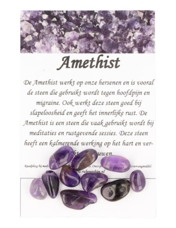 Losse Kralen Amethist Druppel (10 stuks)