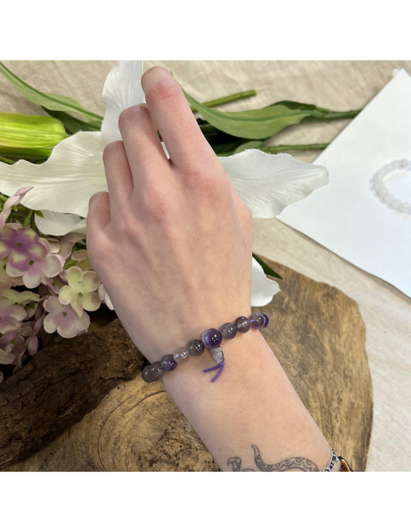 Edelsteen Armband Amethist Powerbead