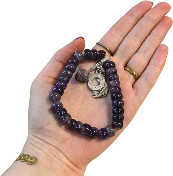 Edelsteen Armband Amethist Rond Ruby Mania