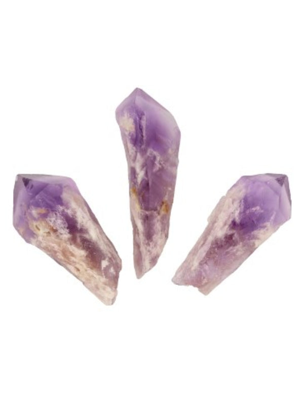 Ruwe Amethist Edelsteen Spits met Fantoom 4 - 5 cm