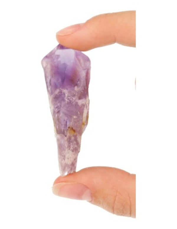 Ruwe Amethist Edelsteen Spits met Fantoom 4 - 5 cm