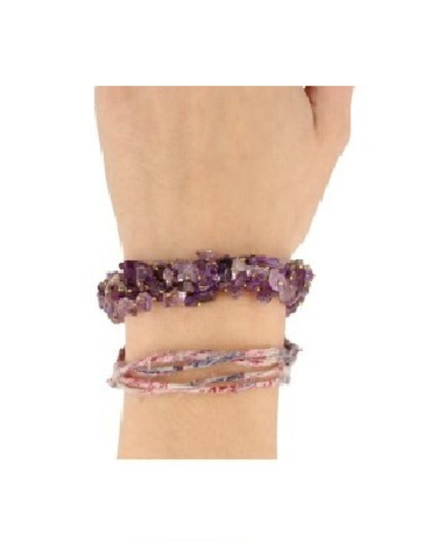 Edelsteen Splitarmband Amethist Cluster