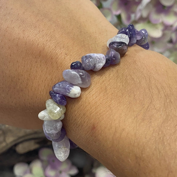 Edelsteen Splitarmband Amethist