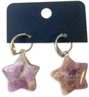 Amethist ster oorbellen - fashion jewelry