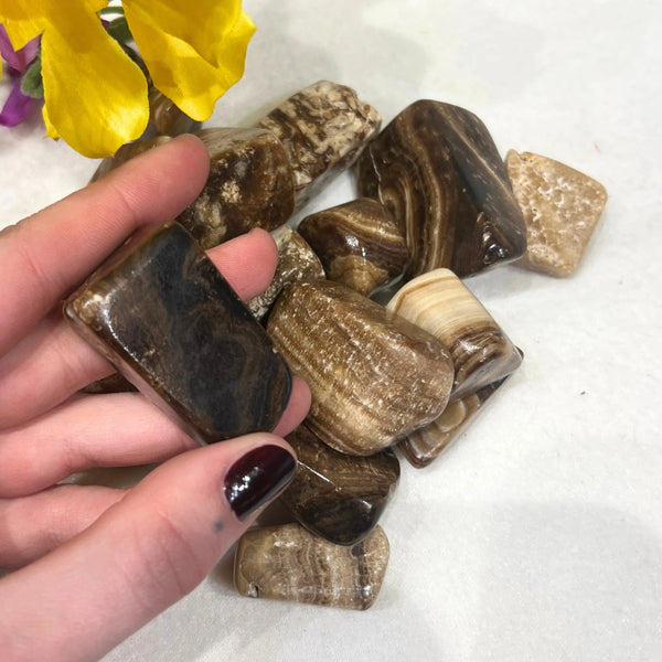 A-kwaliteit Aragoniet trommelstenen 500 gram uit Afghanistan