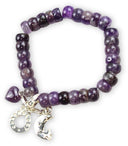 Armband Amethist met bedels