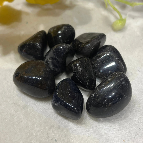 Blauwe Aventurijn Trommelstenen 100 gram uit Brazilië