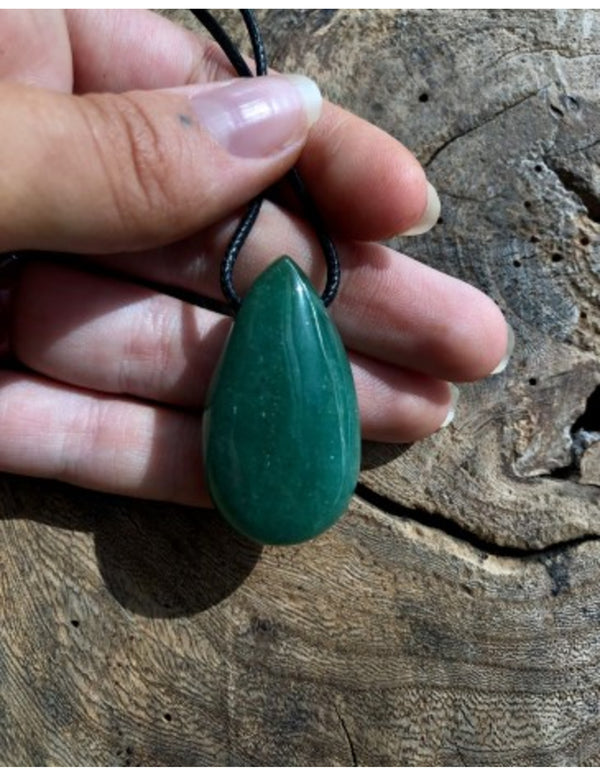 Druppelvormige Hanger Groene Aventurijn