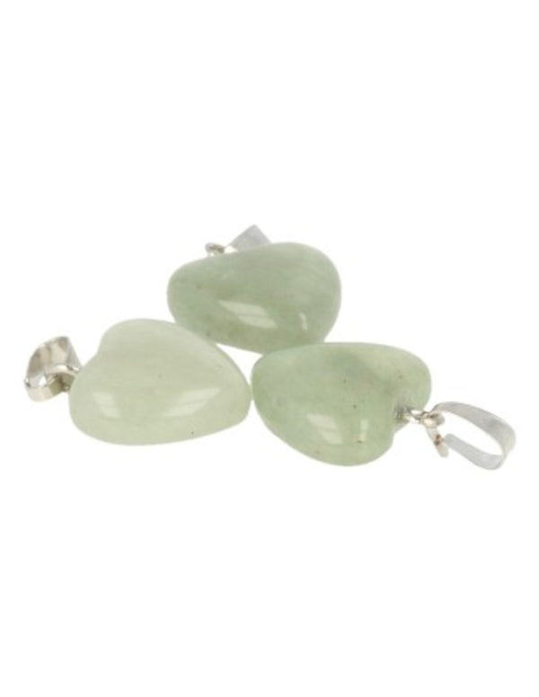 Hartvormige Edelstenen Hanger Aventurijn Groen (12 mm)