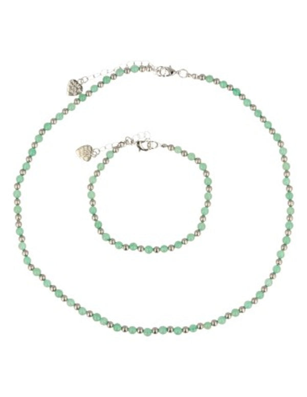Edelstenen Ketting Aventurijn Groen - Ibiza love