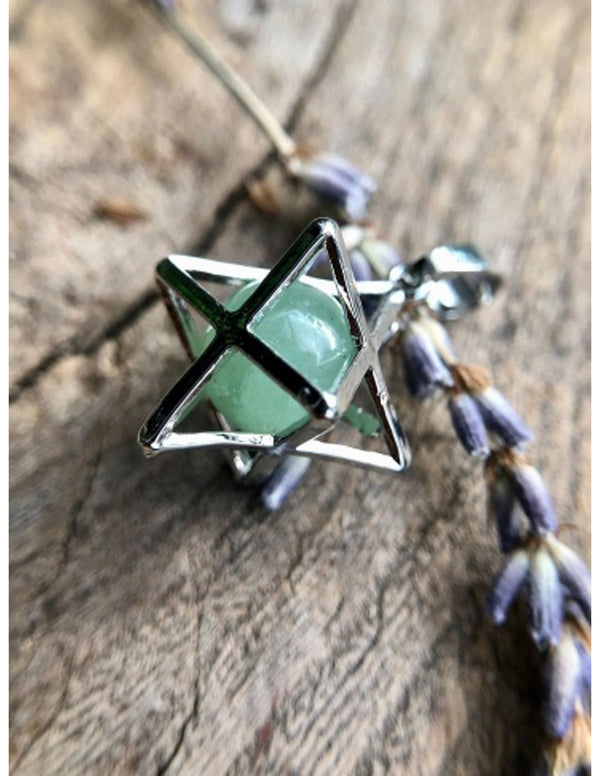 Edelstenen Hanger Aventurijn Merkabah