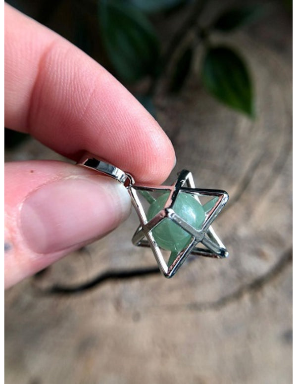 Edelstenen Hanger Aventurijn Merkabah