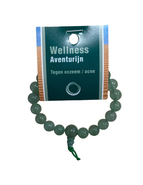 Aventurijn groen powerbead armband + kaart