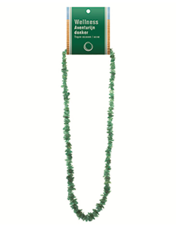 Aventurijn groen splitketting + kaart
