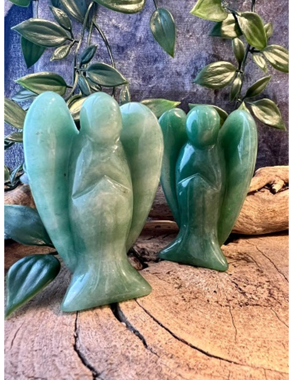 Groene Aventurijn Engel Standbeeld