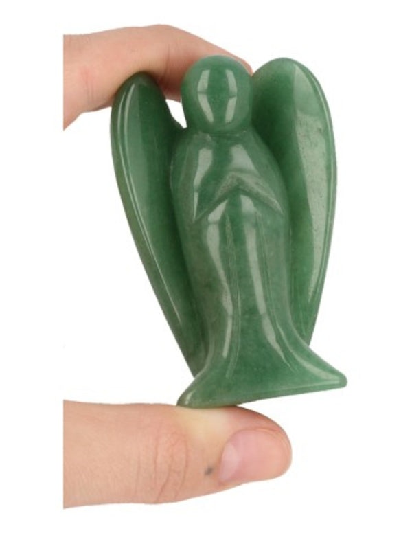 Groene Aventurijn Engel Standbeeld