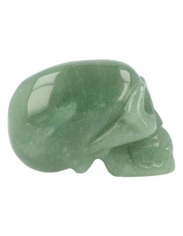 Kristallen Schedel Aventurijn Groen Traveler (60 mm)