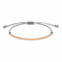Aventurijn perzik sparkle armband met schuifknoop