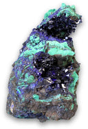 Azuriet met Malachiet Liufengshan Copper mine - China