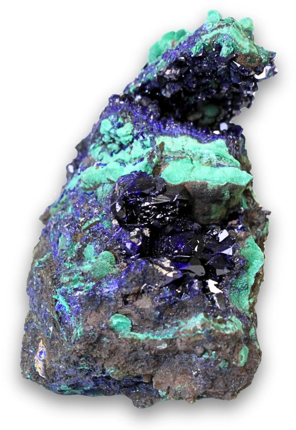 Azuriet met Malachiet Liufengshan Copper mine - China