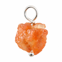 Ruwe Edelsteen Hanger Zonnesteen 925 Zilver (8 - 12 mm)