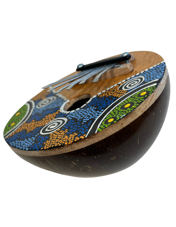 Balinese handgeschilderde kalimba duimpiano houten instrument