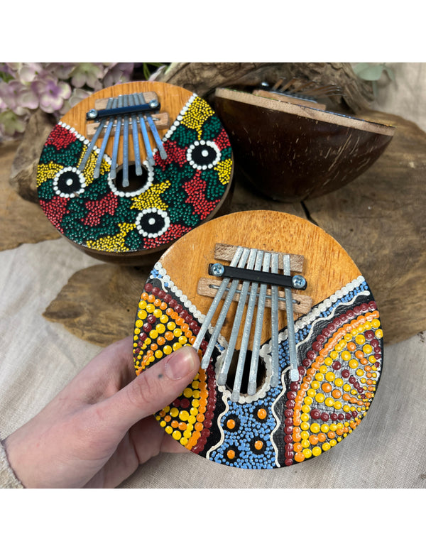 Balinese handgeschilderde kalimba duimpiano houten instrument