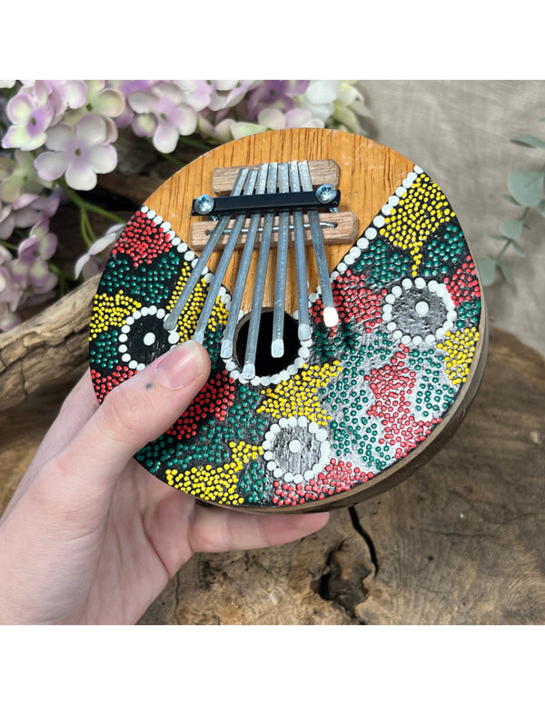 Balinese handgeschilderde kalimba duimpiano houten instrument