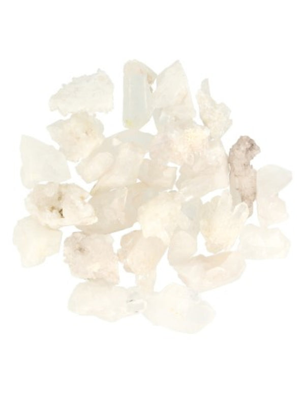 Bergkristal A Brazilië 250 gr. ruwe clustertjes/puntjes